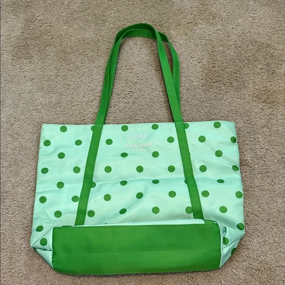 Kate Spade Mint Green Polka Dot Tote